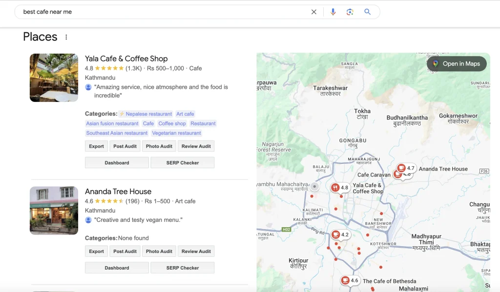 use of Local Search trends in SEO